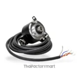 Koyo Encoder, Incremental, Medium Duty, 1200 Pulses per Revolution, 8mm Hollow Shaft, 50mm Diameter Body, 5VDC, Line Driver (Differential - 26C31), IP65 (Waterjet Proof), 0.5 meter Cable, Tinned Ends photo 3