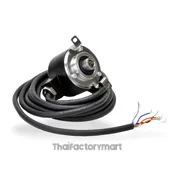 Koyo Encoder, Incremental, Medium Duty, 1200 Pulses per Revolution, 8mm Hollow Shaft, 50mm Diameter Body, 5VDC, Line Driver (Differential - 26C31), IP65 (Waterjet Proof), 0.5 meter Cable, Tinned Ends photo 3