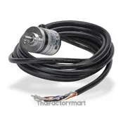 Koyo Encoder, Incremental, Light Duty, 1024 Pulses per Revolution, 4mm Solid Shaft, 25mm Diameter Body, 12-24VDC, NPN Open Collector, IP50 (Dust Proof), 2 meter Cable, Tinned Ends, Mounting Screws included