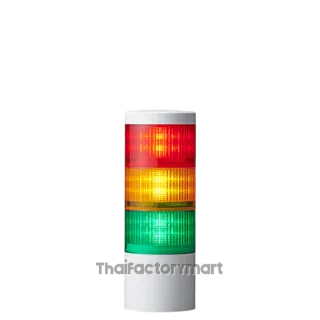 3-tier RYG LED, 100mm IP96K Washdown Safe Signal Tower for Direct Mount with Cable