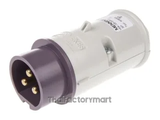 Mennekes IP44 Purple Cable Mount 3P Industrial Power Plug, Rated At 16A, 20 25V