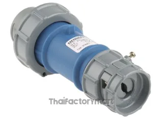 Mennekes PowerTOP Series, IP67 Blue Cable Mount 3P Industrial Power Plug, Rated At 16A, 230V