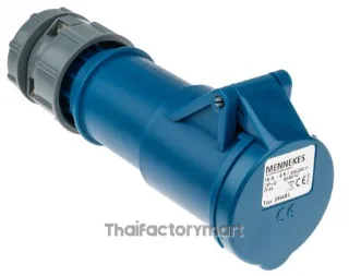 Mennekes PowerTOP Series, IP44 Blue Cable Mount 3P Industrial Power Socket, Rated At 16A, 230V