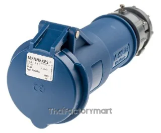 Mennekes PowerTOP Series, IP44 Blue Cable Mount 3P Industrial Power Socket, Rated At 32A, 230V