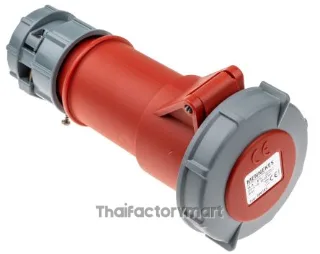 Mennekes PowerTOP Series, IP67 Red Cable Mount 5P Industrial Power Socket, Rated At 16A, 400V