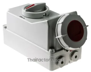 Mennekes Switchable IP67 Interlocked Socket 3P+E, Earthing Position 6h, 32A, 400V
