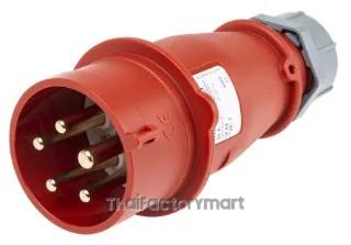 Mennekes AM-TOP Series, IP44 Red Cable Mount 3P+N+E Industrial Power Plug, Rated At 16A, 415 V