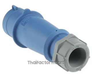 Mennekes IP44 Blue Cable Mount 3P Industrial Power Plug, Rated At 32A, 230V