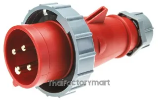 Mennekes AM-TOP Series, IP67 Red Cable Mount 4P Industrial Power Plug, Rated At 16A, 400V