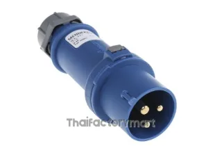 Mennekes StarTOP Series, IP44 Blue Cable Mount 3P Industrial Power Plug, Rated At 16A, 230V