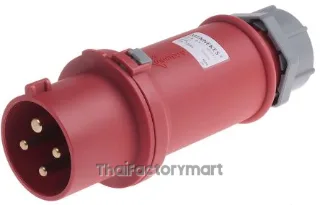 Mennekes ProTOP Series, IP44 Red Cable Mount 4P Industrial Power Plug, Rated At 32A, 400V