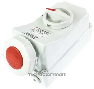Mennekes Switchable IP67 Interlocked Socket 3P+E, Earthing Position 3h, 32A, 415 V