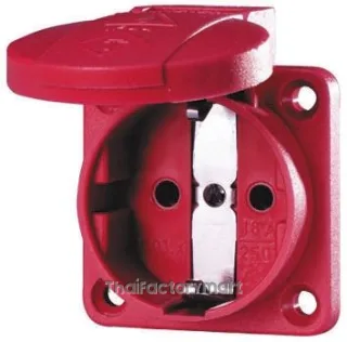Mennekes Europe Mains Sockets Type F - German Schuko, 16A, Panel Mount, 230 V