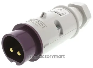 Mennekes IP44 Purple Cable Mount 2P Industrial Power Plug, Rated At 16A, 20 25V