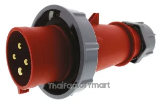 Mennekes AM-TOP Series, IP67 Red Cable Mount 3P+E Industrial Power Plug, Rated At 32A, 415 V