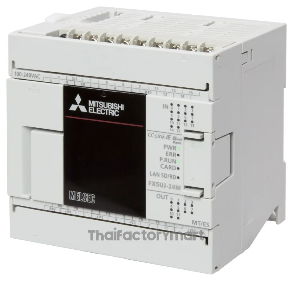 Mitsubishi FX5UJ-24MT/ES, CPU Module; iQ-F; AC; 14 Inputs; 10 Transistor Outputs; sink; Eth.; SD; USB รูปที่ 2