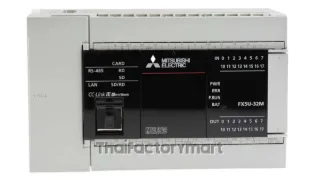 Mitsubishi FX5UJ-24MT/ES, CPU Module; iQ-F; AC; 14 Inputs; 10 Transistor Outputs; sink; Eth.; SD; USB