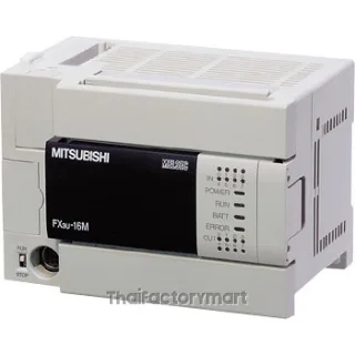 PLC, FX3U Base Unit DC 24 V: 8 inputs DC 24 V; 8 relay outputs