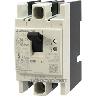 NV30-FA 2P 5A 100-200V 15MA : ELCB