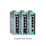 MOXA EDS-205A-M-SC, Unmanaged Ethernet switch with 4 10/100BaseT(X) ports, and 1 100BaseFX multi-mode port with SC connector, -10 to 60°C operating temperature. photo 2