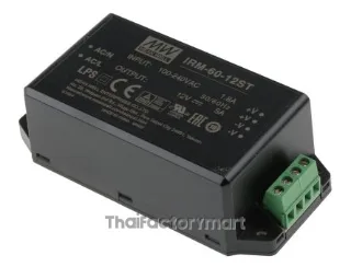 Mean Well IRM-60-12ST, Switched-Mode Power Supply, Industrial, 60W, 12V, 5A