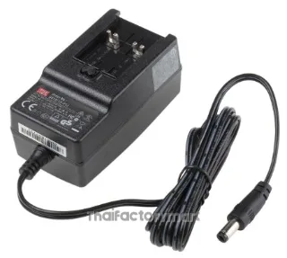 Mean Well GE18I15-P1J, 18W Plug In Power Supply 15V dc, 1.2A, Level VI Efficiency, 1 Output Switched Mode Power Supply