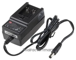 Mean Well GE24I05-P1J, 15W Plug In Power Supply 5V dc, 3A, Level VI Efficiency, 1 Output Switched Mode Power Supply