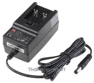 Mean Well GE24I15-P1J, 24W Plug In Power Supply 15V dc, 1.6A, Level VI Efficiency, 1 Output Switched Mode Power Supply