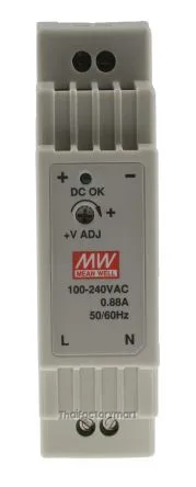 Mean Well DR-15-5, 15W Din Rail Single O/P Class2 5V2.4A