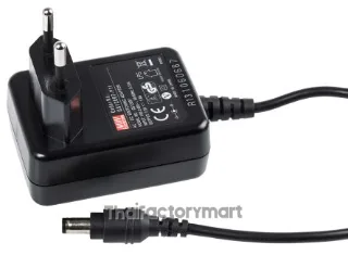 Mean Well GS12E07-P1I, 12W Plug In Power Supply 7.5V dc, 1.6A, Level V Efficiency, 1 Output Switched Mode Power Supply, 2-Pin Type