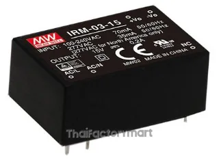 Mean Well IRM-03-15, PCB Mount Converter, 3W, 15V, 200mA