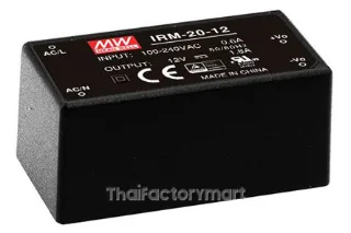 Mean Well IRM-20-12, PCB Mount Converter 21.6W 12V 1.8A
