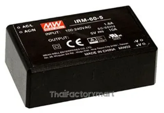 Mean Well IRM-60-5, 50W Encapsulated Switch Mode Power Supply, 5V dc, Encapsulated
