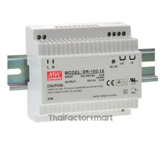 Mean Well DR-100-24, 100W Din Rail Single O/P Class2