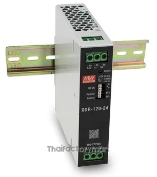 Mean Well XDR-120-48 120W AC/DC High-End Ultra Slim Industrial DIN Rail Power Supply, 48V Output, Screw Terminal