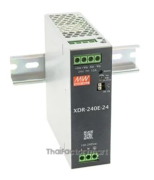 Mean Well XDR-240E-48 240W AC/DC Economical Ultra Slim Industrial DIN Rail Power Supply, 48V Output, Screw Terminal