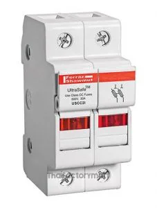 Fuseholder 600V 30A Class CC 2 Pole Lt. Indicator