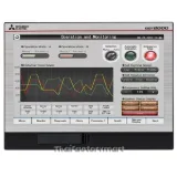 Mitsubishi GT21 Series GOT2000 Touch Screen HMI 7 in LCD 800 x 480pixels Silver photo 2