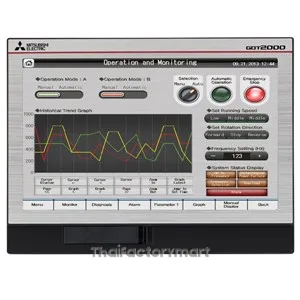 Mitsubishi GT21 Series GOT2000 Touch Screen HMI 7 in LCD 800 x 480pixels Silver photo 2