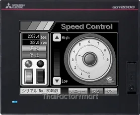 GOT2000;4,5"TFT;DC;384x128;32 Greyscales;RS-422/485;RS-232;USB;Black