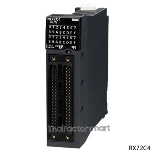 Mitsubishi RX72C4, Input module, 64 inputs, 5-12 V DC input (1,7/4,8mA), positive/negative common