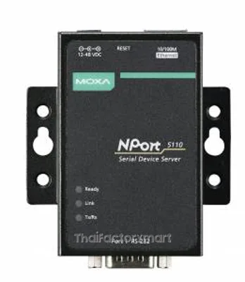 1-port device server, 10/100M ethernet, RS-232 DB9 male, 12~48 VDC, 0~55Â°C รูปที่ 2