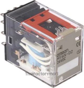 Relay, Single, Plug-in terminal, 24 VDC 3 A (Resistive load), 220 VAC 3 A (Resistive load), Output 4PDT (3 A 24 V)