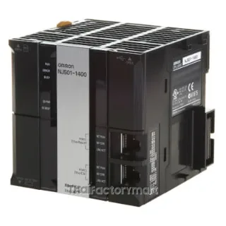 Sysmac NJ5 CPU, 20 mB memory, built-in EtherCAT (16 servo axes, in total 192 EtherCAT nodes) and EtherNet/IP