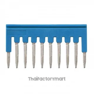 Connector / Cable / Accessory, Cross bar for terminal blocks 2.5 mm? push-in plus models, 10 poles, blue color