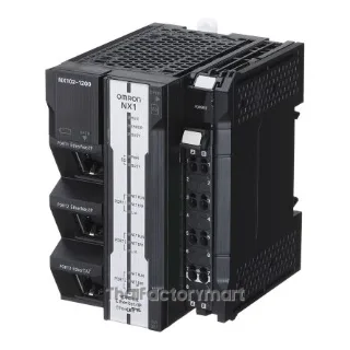 Sysmac NX1 Modular CPU with with Database Connectivity, 5MB program and 33.5MB data memory , built-in EtherCAT (0 servo axes, 4 PTP axes, total 64 EtherCAT nodes), 2 Ethernet ports (OPC-UA and EtherNet/IP)