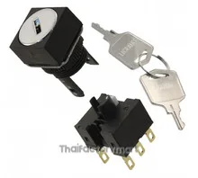SWITCH KEYLOCK 3POS DPDT 5A 125V