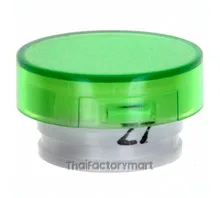 Pushbutton, illuminated, round, IP40, green for LED only