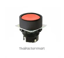 Pushbutton A22NZ ?22, bezel plastic, FLAT, MOMENTARY, CAP COLOR Transparent RED, LIGHTED