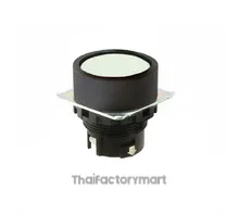 Pushbutton A22NZ 22 dia., bezel plastic, flat, momentary, cap color transparent white, lighted
